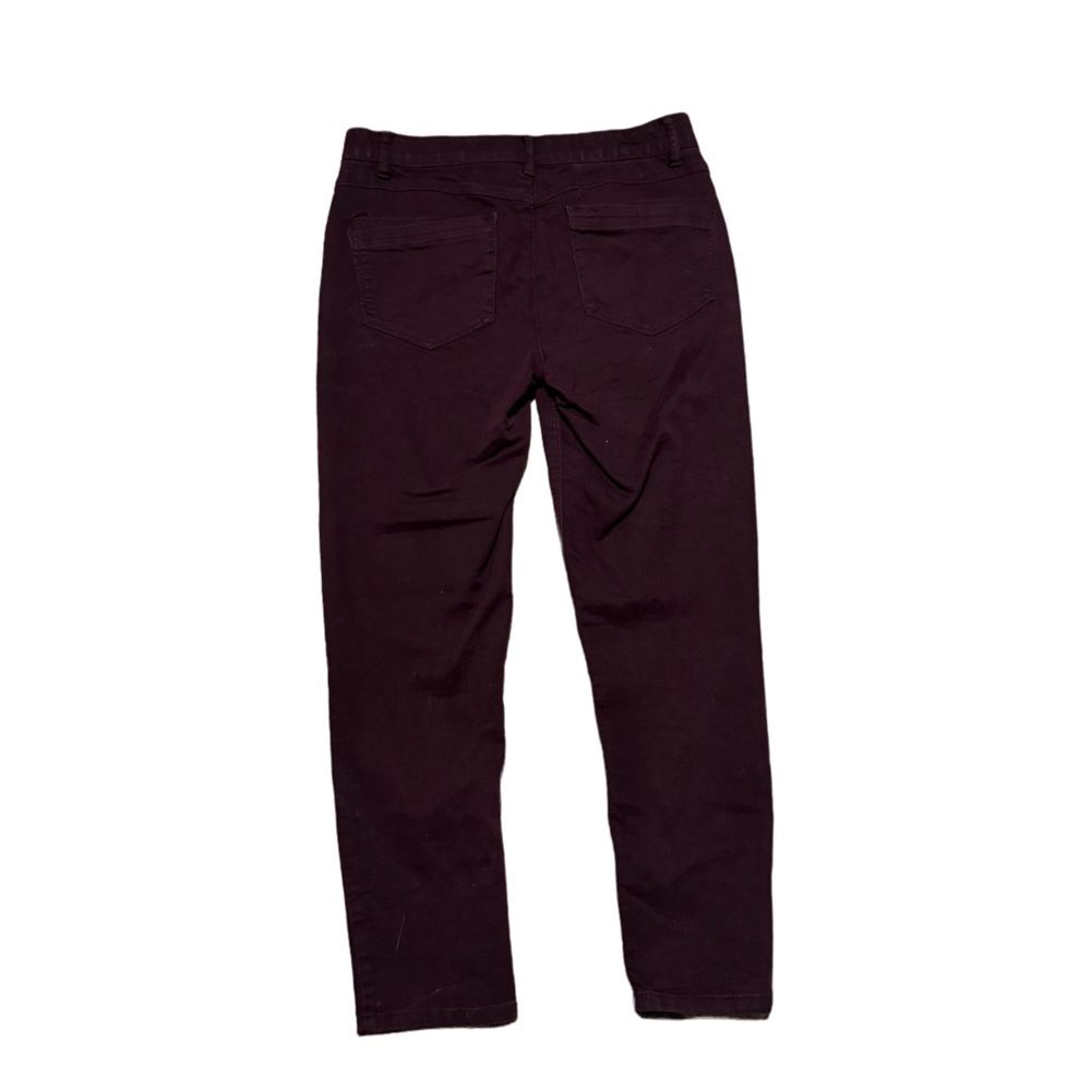 Democracy Jeans Women's 6 Ab Technology Maroon Skinny Stretch Denim - Picture 4 of 6